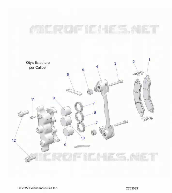 BRAKES, BREMSZANGE VORNE