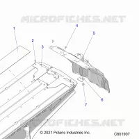 CHASSIS, REAR CLOSEOFF AND SNOWFLAP