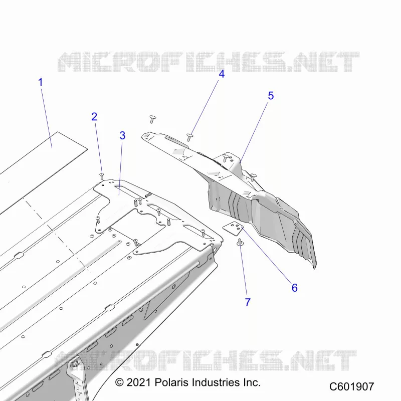 CHASSIS, REAR CLOSEOFF AND SNOWFLAP