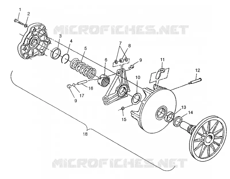 Antriebskupplung 700 RMK 0970966, 700 SKS 0970566 and EUROPEAN 700 SKS E970566 (4938573857C001)