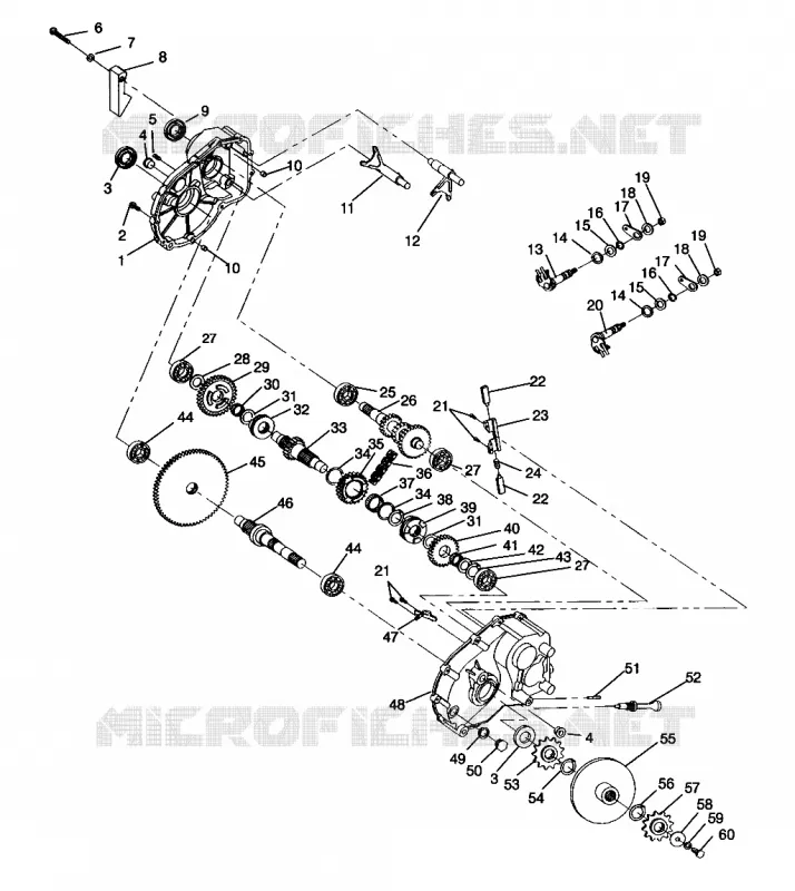 GETRIEBEGEHÄUSE ASSEMBLY 2x4 400L W957540 (4930093009C003)