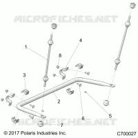 SUSPENSION, REAR STABILISATORSTANGE