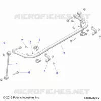 SUSPENSION, REAR STABILISATORSTANGE