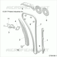 CAM CHAIN AND TENSIONER