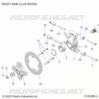 HINTERRADAUFHÃ„NGUNG HUBS, CARRIER AND BRAKE DISC