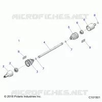 ANTRIEB, DRIVE SHAFT, FRONT