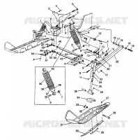 FRONT SUSPENSION AND SKI ULTRA 0976778 AND EUROPEAN ULTRA E976778 (4938053805B001)