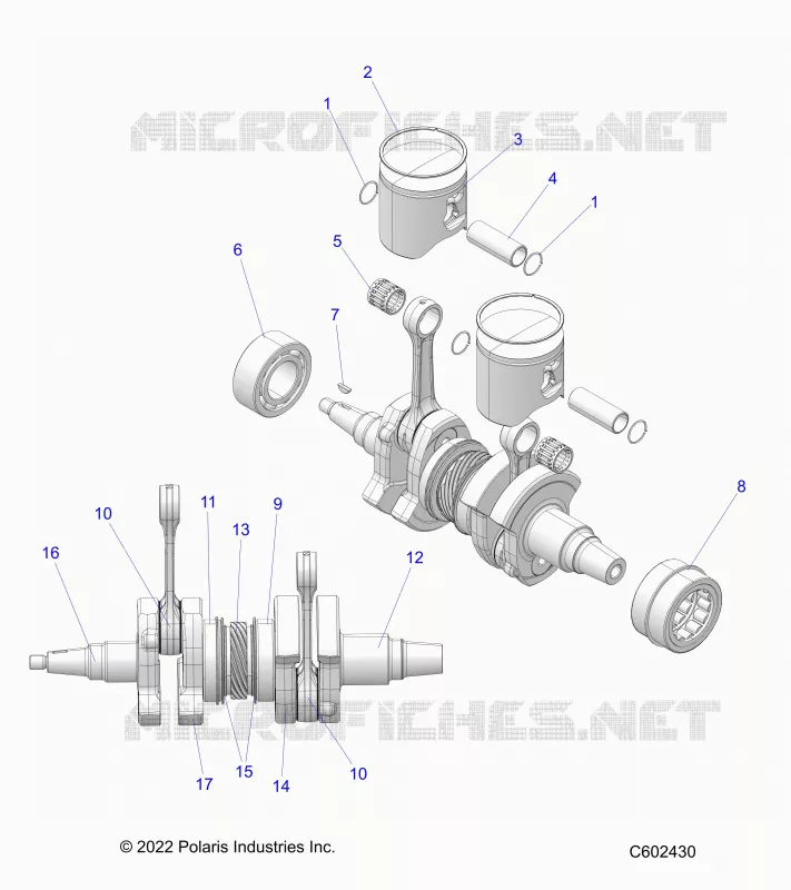 ENGINE, PISTON AND KURBELWELLE