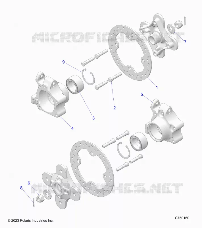 FRONT SUSPENSION CARRIER AND HUB