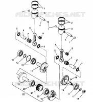 KOLBEN   KURBELWELLE WIDETRAK GT 0962061 AND EUROPEAN WIDETRAK GT E962061 (4931623162C009)
