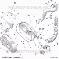 ANTRIEB, CLUTCH COVER AND DUCTING