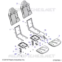 SITZ ASM. AND SLIDER
