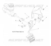 BREMSES, PEDAL AND MASTER CYLINDER MOUNTING