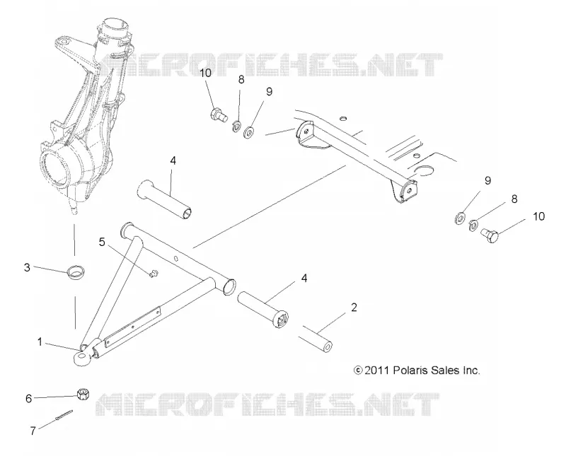 SUSPENSION, A-ARM and STREBE MOUNTING