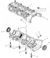 CRANKCASE ASSEMBLY XLT 0940767, XLT SP 0940667   XLT SKS 0940567 (4925022502034A)