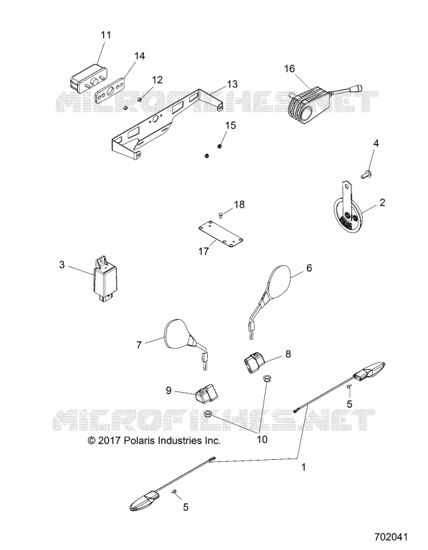 KENNZEICHENLEUCHTE LIGHT, TURN SIGNAL AND HORN