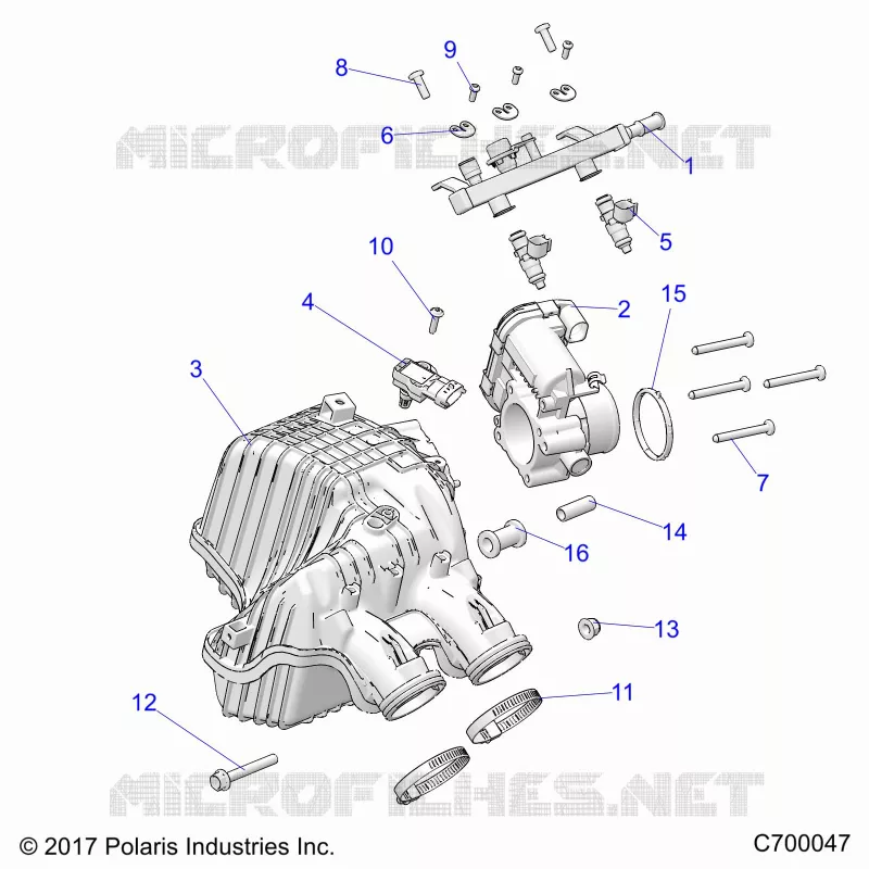 ENGINE, LUFTEINLASS MANIFOLD