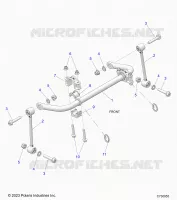 SUSPENSION, FRONT STABILISATORSTANGE