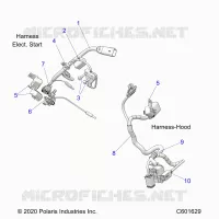 ELEKTRIC, WIRE HARNESS, HOOD, ELEC. START