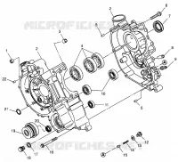 CRANKCASE  SCRAMBLER 500 W97BC50A (4943074307D003)