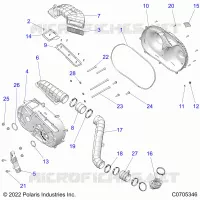 ANTRIEB, CLUTCH COVER AND DUCTING
