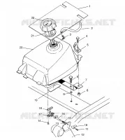 TANK ASSEMBLY Sportsman 4x4 W958040 (4930403040A013)
