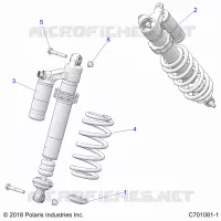 SUSPENSION, FRONT SHOCK MOUNTING
