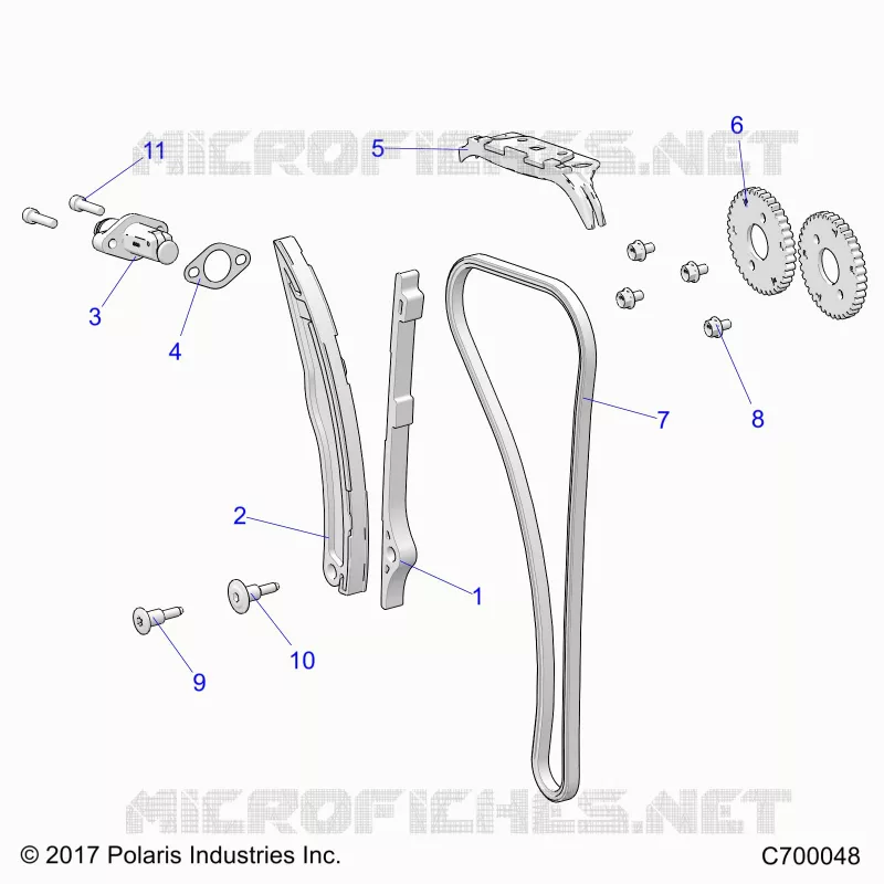 CAM CHAIN AND TENSIONER