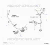 ELEKTRIC, WIRE HARNESS, HOOD, ELEC. START
