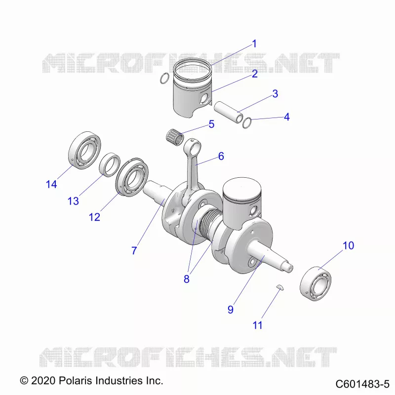 ENGINE, PISTON AND KURBELWELLE