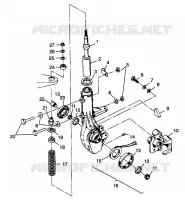FRONT STREBE XPLORER 400L W98CC38C (4945414541B004)