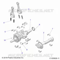 ENGINE, KURBELWELLE AND BEARINGS