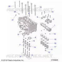 ENGINE, ZYLINDERKOPF AND VALVES