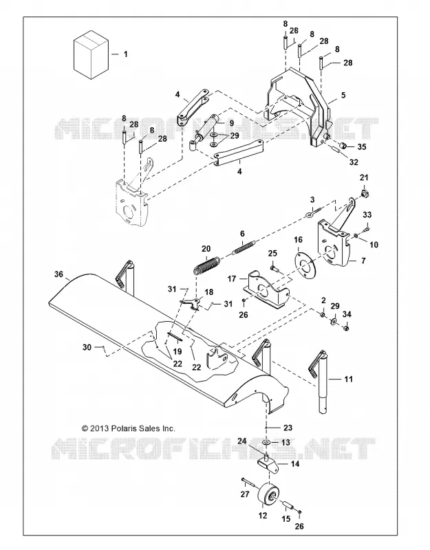ANGLE BROOM MAIN FRAME