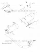 ENGINE, ABGASSYSTEM SHIELDS
