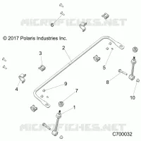 SUSPENSION, FRONT STABILISATORSTANGE- R21RRK99A9/AP/AW/B9/BP/BW (C700032)