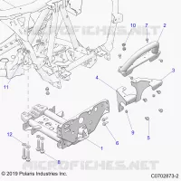 CHASSIS, MOUNTING, FRONT GEARCASE