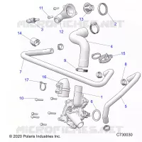 MOTOR, WATERPUMP AND BYPASS
