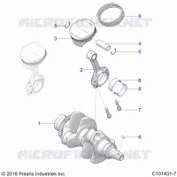 ENGINE, KURBELWELLE AND PISTON