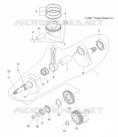 MOTOR, KURBELWELLE AND KOLBEN