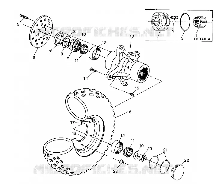 VORDERRAD ASSEMBLY 4X4 350L / W938139 (4924052405015A)