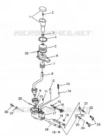 GEAR SELECTOR SPORTSMAN 400L W97AC38C (4939673967C013)