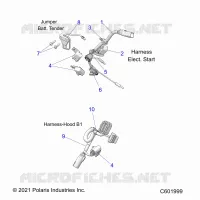 ELEKTRIC, WIRE HARNESS, HOOD, ELEC. START
