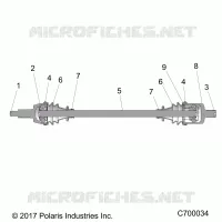 ANTRIEB, HALF SHAFT, FRONT