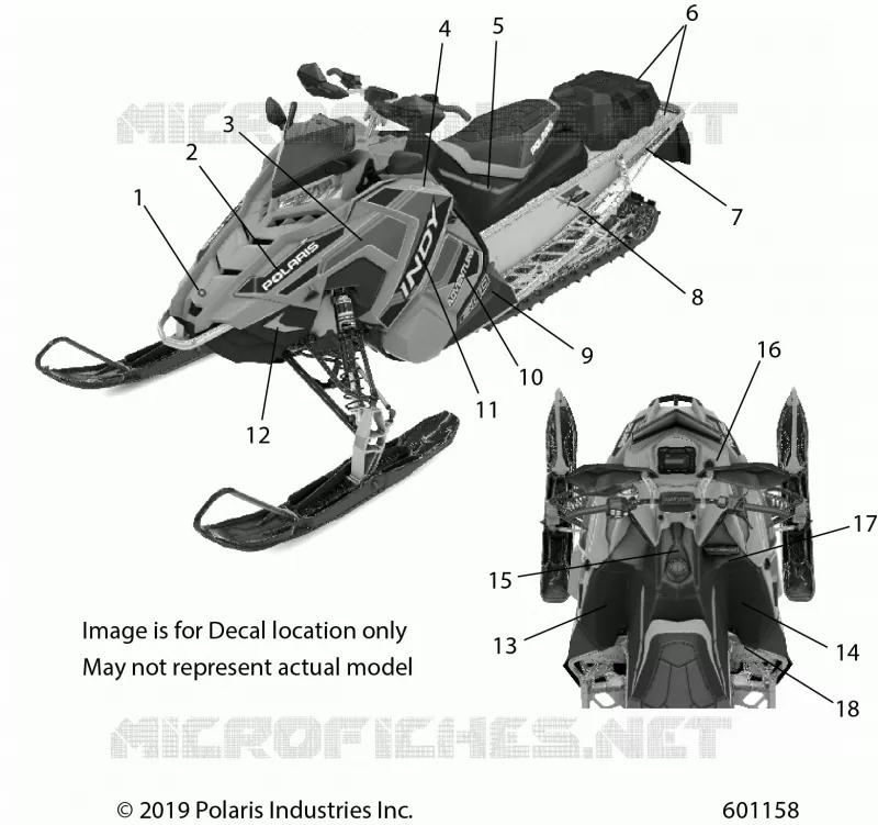 DECALS, WHITE SIDE PANEL OPTION