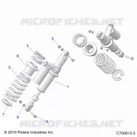 SUSPENSION, REAR SHOCK MOUNTING