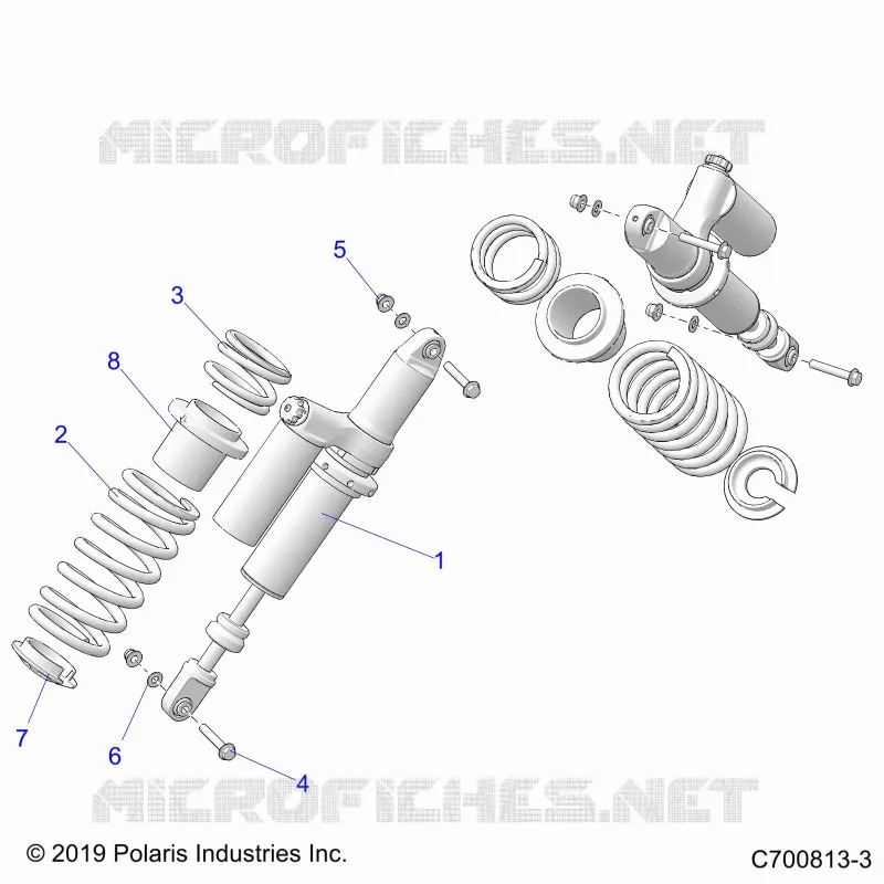 SUSPENSION, REAR SHOCK MOUNTING