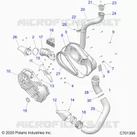 ANTRIEB, CLUTCH COVER AND DUCTING