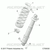 SUSPENSION, REAR SHOCK MOUNTING