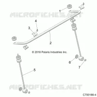 FRONT SUSPENSION, STABILIZER BAR